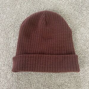 PacSun Ribbed Knit Beanie - Brown